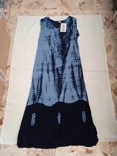 Vestito estivo lungo blu e