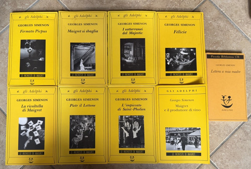 Lotto libri simenon adelphi - lotto,