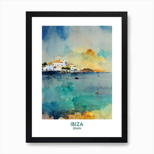 Ibiza spagna acquerello - ibiza,