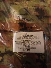 SOPRAVVESTITO MIMETICO PARKA + GIUBBETTO IN GORETEX VEGETATO ORIG. E.I TG. 48
