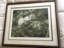  "EGRET HIDEAWAY" FRAMED