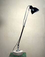 Lampada da officina stile Bauhaus anni 30 estensibile con base in pietra