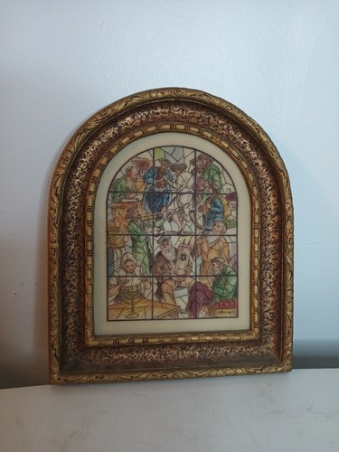 Judaica vintage artini dipinto - vintage,