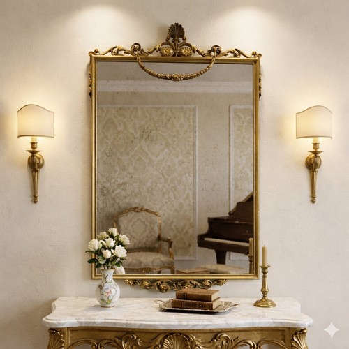 Specchio antico legno - specchio,
