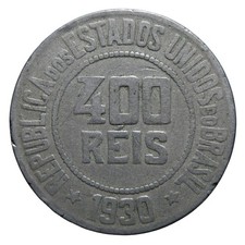 400 reis 1930 - Rio de Janeiro - Brasile - MB+