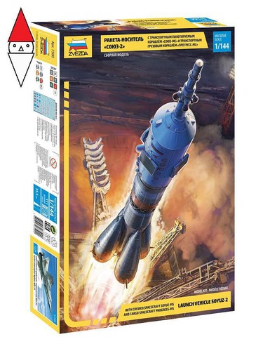 Zvezda 144 soyuz rocket - 1/144,