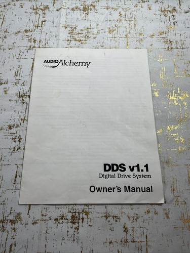 Audio alchemy dds 1 - dds, v1.1