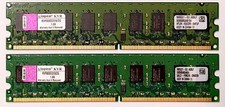 Memoria RAM DDR2 4GB 2x 2GB Kingston KVR800D2E6/2G chip Hynix