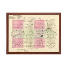 Vecchia mappa della contea di