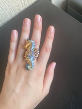 Anello con cavalluccio marino - con,