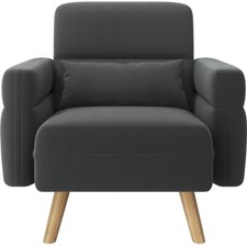 Divano Singolo da Salotto Poltrona Imbottita da Salotto Moderna in Tessuto