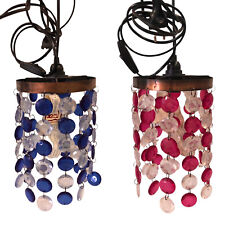 LAMPADA LAMPADARIO GOCCE 2 COLORI A SCELTA CON IMPIANTO DOPPIO USO H CM 25 X 15