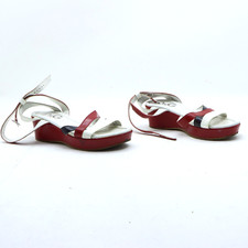 D&g sandalo aperto zeppa numero 35 usate (SS3632) bianco e rosso donna