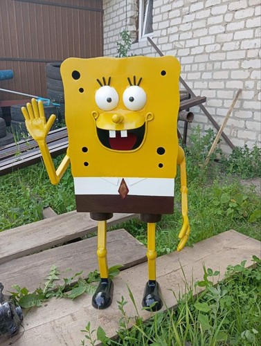 Sponge bob metal - bob, robot