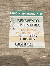 Benevento-Juve Stabia Spareggio biglietto/ticket 1991(Juventus,Lazio,napoli,Roma