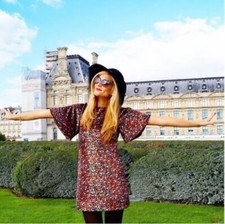 Zara Velluto Floreale Corto