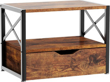 Supporto Da Scrivania a 2 Ripiani, Organizer Da Scrivania Multiuso, in Legno, Co