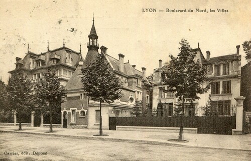 Carte lyon boulevard - lyon, nord