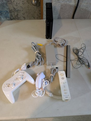 Nintendo wii console black - wii,