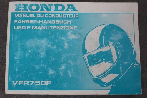 Honda vfr 750 manuale - manuale, e