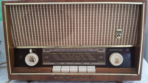 Antica vintage radio legno - vintage, in