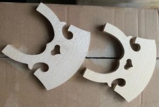 2 Violone Viola da Gamba Barocco Violoncello Ponte Acero Basso Viola Larghezza Piede 95mm