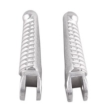 Set poggiapiedi anteriori pilota adatti a Ducati 848 1098 1198 2008 - 2013 argento