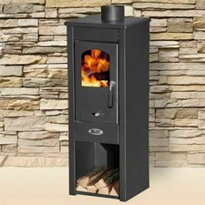 Stufa a legna / Termocamino in acciaio e ghisa 5 / 7 kW - Mod. Long Hold Fire