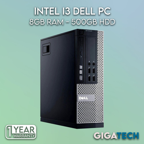 Desktop dell 8 gb - desktop, i3