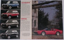 Article Articolo 1982 FERRARI 208 GTS / GTB / TURBO