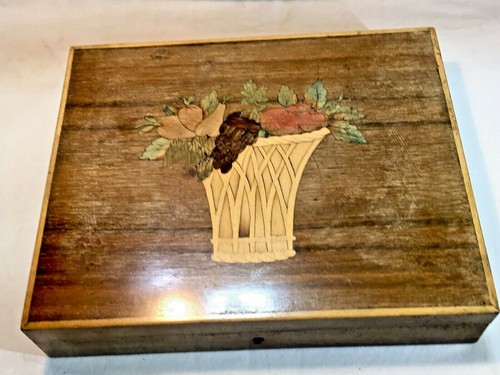 Antica scatola legno porta - ,