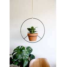 PORTA VASO FIORIERA pensile per piante in sospensione in ferro lavorato a mano