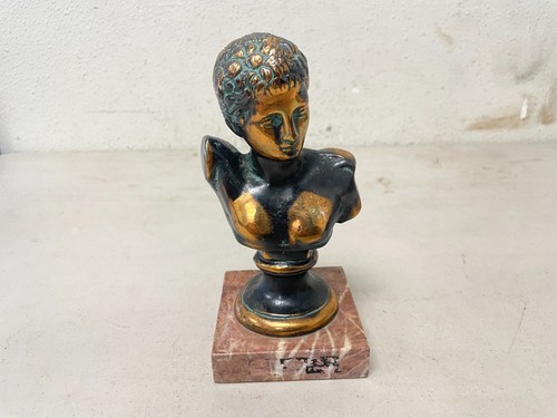 Scultura bronzo ritratto - bronzo,