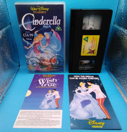 Cinderella video vhs pal walt - cinderella,