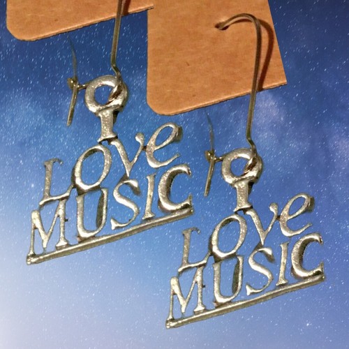 Orecchini love music design - music,