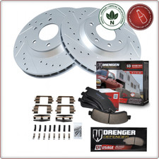 2 DISCHI FRENO FORATI CEPPI FRENO ANTERIORI PER CHEVROLET TRAILBLAZER 2002 - ...