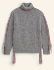 MAGLIONE OVERSIZE CON FRANGE