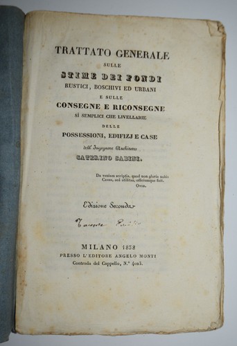 Stime dei fondi rustici - dei,