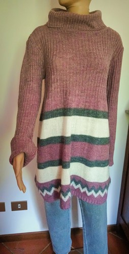 Maglione lungo miniabito lana