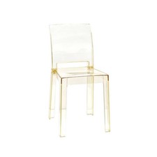 Sedia Trasparente Oro in