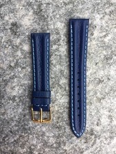 CINTURINO PER OROLOGIO IMMERSION BLU  18 Mm Cronografo Automatico Vintage