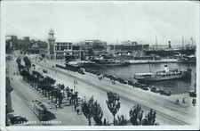 cu53 cartolina trieste citta' pescheria tram