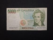 Banconota 5000 Lire V. Bellini Del 1985