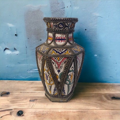 Vaso marocchino fez - marocchino, antico