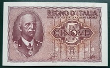 (£)    5 Lire 1944 (Impero) -