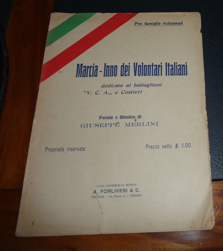 Spartito marcia inno dei - :,