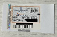 Marca da Bollo 16 euro 8 Aprile 2020 08/04/2020 valide ma applicate su carta