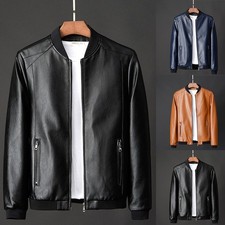 Casual Style Men Faux Leather