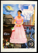 Frida Kahlo Litografia COA