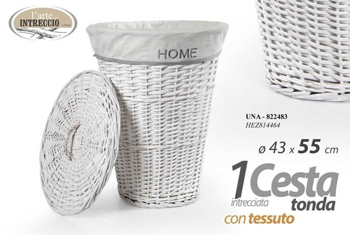 Cesta vimini portabiancheria - cesta,